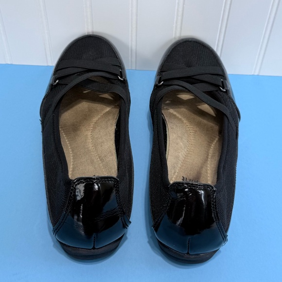 Earth Spirit Patent Leather & Fabric Slip On Shoe Black 8.5 - Picture 6 of 14
